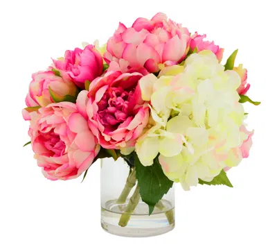 Creative Displays Pink Peony & Hydrangea Floral Arrangement