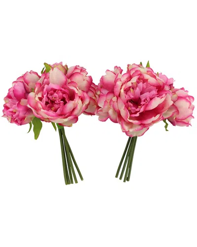Creative Displays Pink Peony Bouquet Bundle In Gold