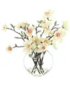 Creative Displays Pink/white Butterfly Magnolia Floral Arrangement In Pink