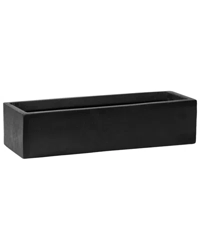 CREATIVE DISPLAYS CREATIVE DISPLAYS POTTERY POTS BLACK RECTANGULAR PLANTER
