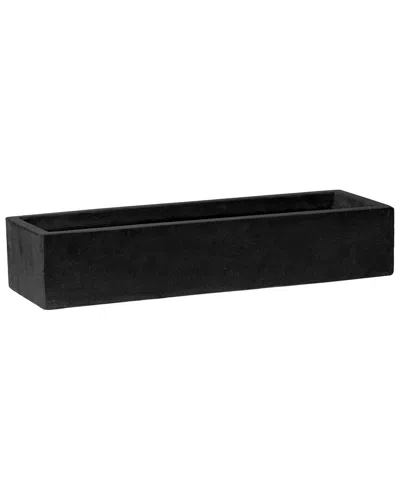 CREATIVE DISPLAYS CREATIVE DISPLAYS POTTERY POTS BLACK RECTANGULAR PLANTER