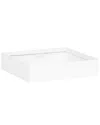 Creative Displays Pottery Pots Outdoor Square White Fiberstone Planter In White