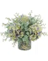 Creative Displays Purple Hydrangea & Eucalyptus Floral Arrangement In Lavender
