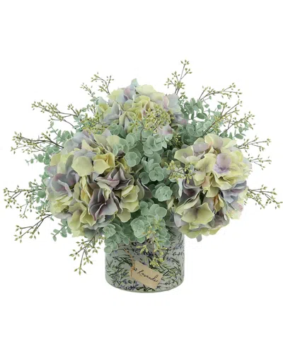 Creative Displays Purple Hydrangea & Eucalyptus Floral Arrangement In Lavender