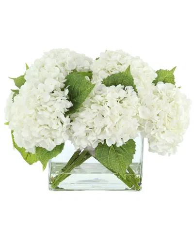 Creative Displays Real Touch Hydrangea In Glass Vase In Multi