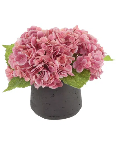 CREATIVE DISPLAYS CREATIVE DISPLAYS REAL TOUCH HYDRANGEAS IN FIBERSTONE POT
