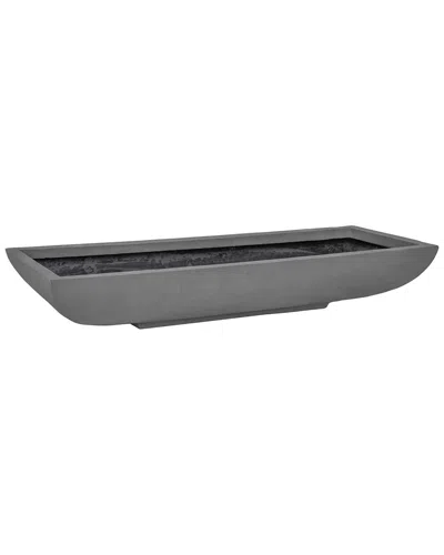 Creative Displays Rectangular Outdoor Planter In Gray