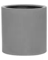 Creative Displays Round Outdoor Fiberstone Pot In Grey