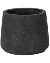 Creative Displays Round Textured Fiberstone Pot In Black