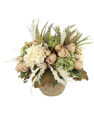 Creative Displays Rustic Hydrangea Fall Bundle With Wreath & Floral Arrangements In Multi