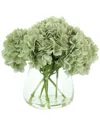 Creative Displays Seafoam Hydrangea In Acrylic Water In Multi
