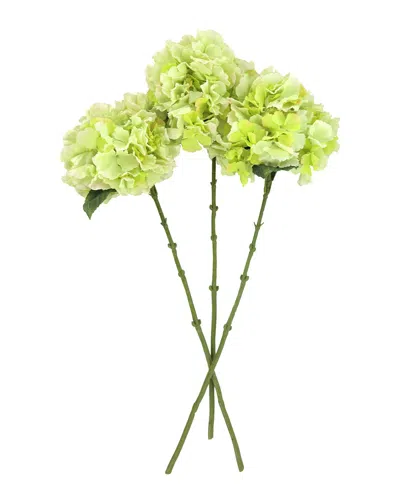 Creative Displays Set Of 3 Green Hydrangea Floral Stems