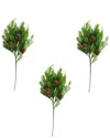 Creative Displays Set Of 3 Norfolk Spruce Juniper Spray In Green