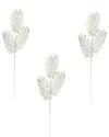 Creative Displays Set Of 3 Peacock Holiday Spruce In Silver