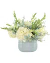 Creative Displays Spring Centerpiece With Hydrangeas In Blue