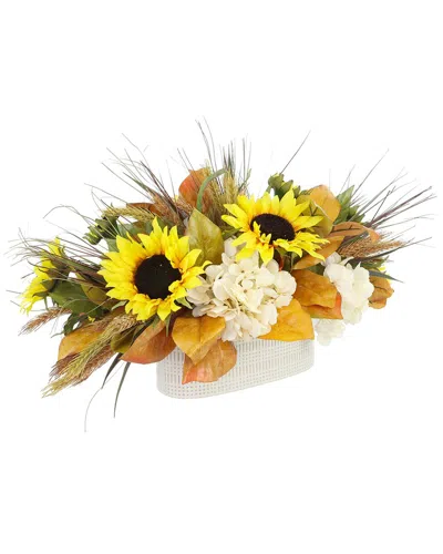 Creative Displays Sunflower Fall Bundle With Wreath & Floral Centerpiece In Multi