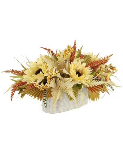CREATIVE DISPLAYS CREATIVE DISPLAYS SUNFLOWER FALL BUNDLE WITH WREATH & FLORAL CENTERPIECE
