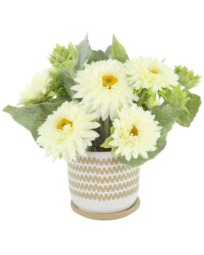 Creative Displays Sunflowers Arranged In Ceramic Pot