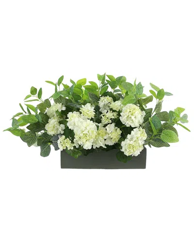 Creative Displays Uv Protected Outdoor White Geraniums Floral Display