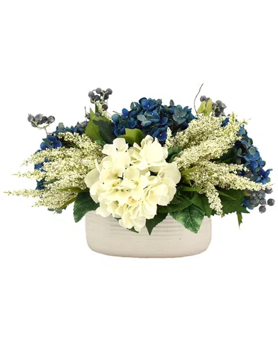 Creative Displays White & Blue Hydrangeas In Multi