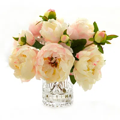 Creative Displays White & Pink Peony Floral Arrangement