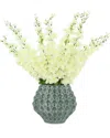 Creative Displays White Delphinium Floral Arrangement In White