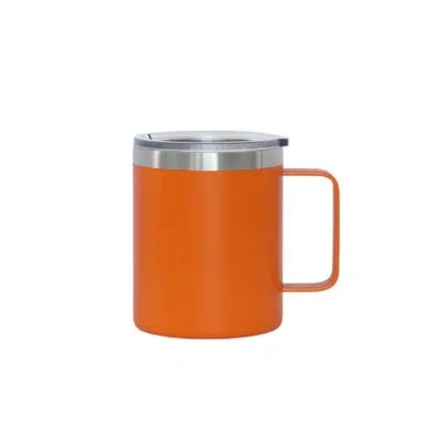 Creative Gifts International 12oz. Double Wall Insulated Stainless Steel Travel Mug In Orange