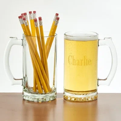Creative Gifts International 16 Oz. Glass Beer Mug In Clear