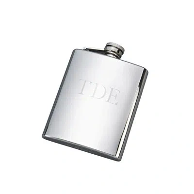 Creative Gifts International 8 Oz. Stainless Steel Bright Flask In Silver