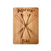 Creative Gifts International Apres Ski Wood Board In Natural