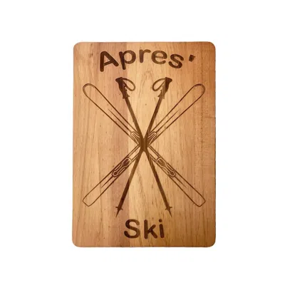 Creative Gifts International Apres Ski Wood Board In Natural