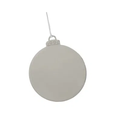 Creative Gifts International Ball Ornament With Tassel In White
