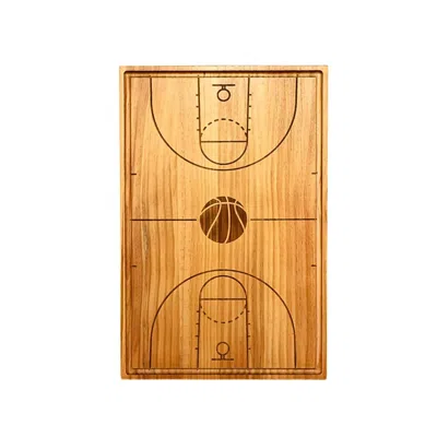 Creative Gifts International Basketball Court Wood Board In Natural