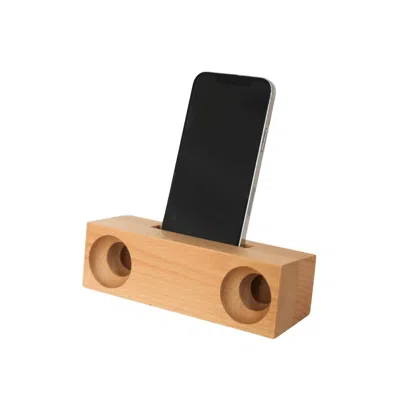Creative Gifts International Beechwood Amplifier/phone Holder In Natural