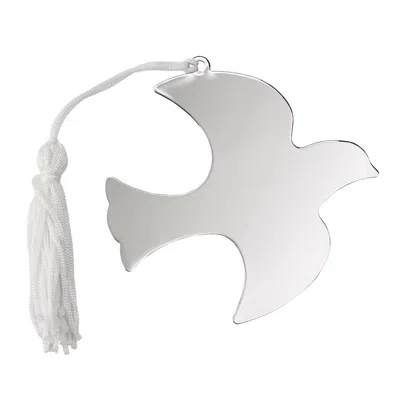 Creative Gifts International Dove Shaped Ornament In Silver In Gray