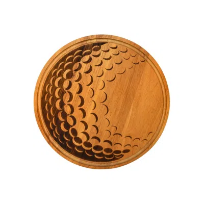 Creative Gifts International Golf Ball Wood Board - 13" In Brown