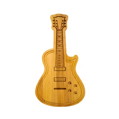 Creative Gifts International Guitar Wood Board - 9" X 17" In Brown