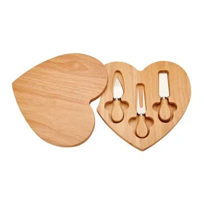 Creative Gifts International Heart-shaped Cheese Board & Tool Set