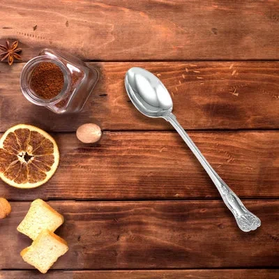 Creative Gifts International King's Pattern Stuffing Spoon In Nickel