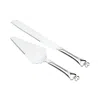 Creative Gifts International Knife & Server Set With Double Heart Handles In Nickel