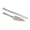Creative Gifts International Love Cake Knife & Server Set In Nickel
