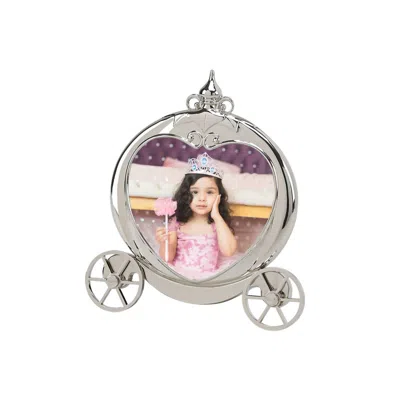 Creative Gifts International Pumpkin Coach Frame In Silver In Metallic