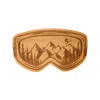 Creative Gifts International Ski Goggles Wood Board - 15" X 8.75" In Brown