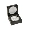 Creative Gifts International Square Wood Box With Clock In Black