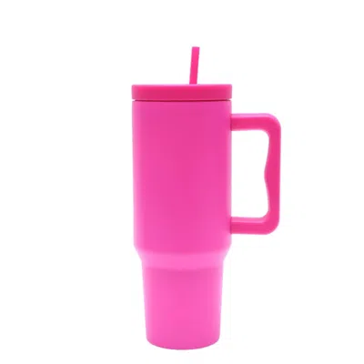 Creative Gifts International Stainless Steel Modern Tumbler In Hot Pink