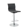 Creative Images (37'' ~ 45.5'')h Adjustable Pu Bar Stool With Chrome Leg, Set Of 2