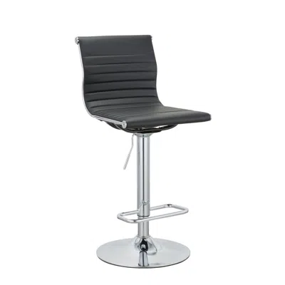 Creative Images (37'' ~ 45.5'')h Adjustable Pu Bar Stool With Chrome Leg, Set Of 2