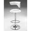 Creative Images Bar Stool, Adj High, White