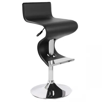 Creative Images Bar Stoolw/black Pu