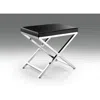 Creative Images Black Chair With Chrome Legs